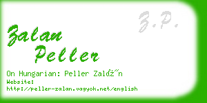 zalan peller business card